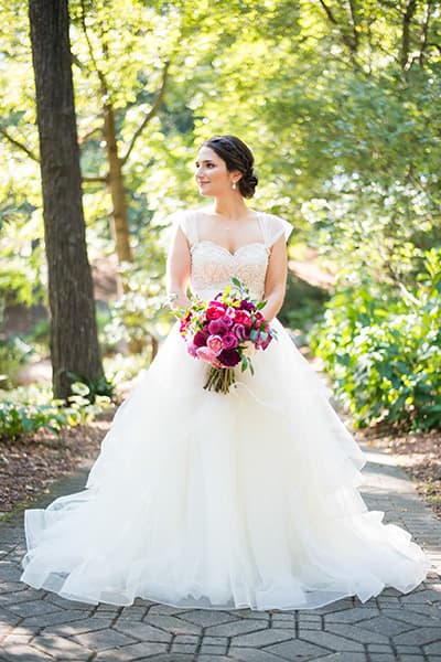 SC Botanical Gardens bridal portrait | Clemson SC wedding photographer